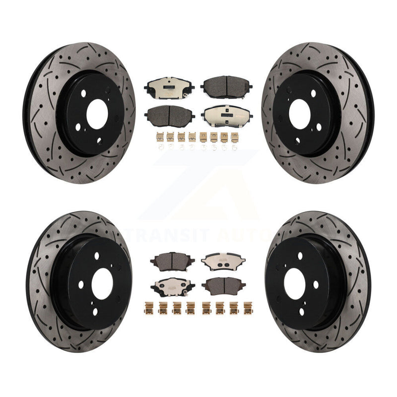 Transit Auto KDT-101873 Disc Brake Kit for 2019-2021 Toyota C-HR - Front and Rear