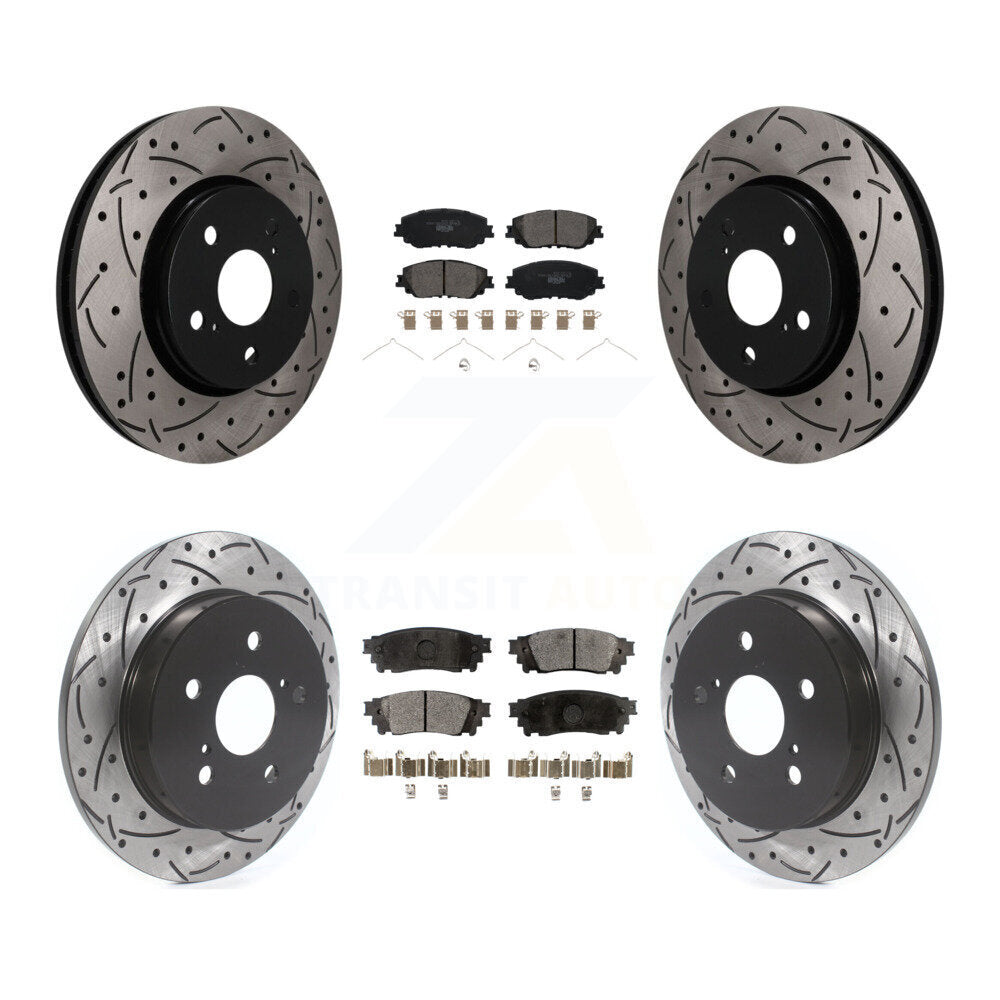 Transit Auto KDT-101874 Disc Brake Kit for 2019 Toyota C-HR - Front and Rear