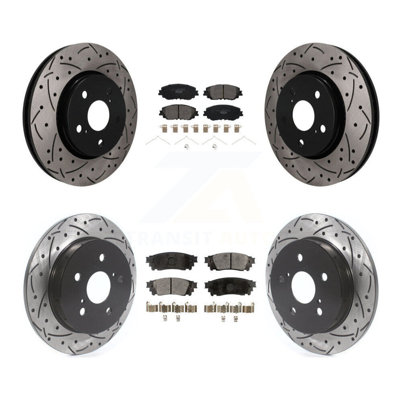 Transit Auto KDT-101874 Disc Brake Kit for 2019 Toyota C-HR - Front and Rear