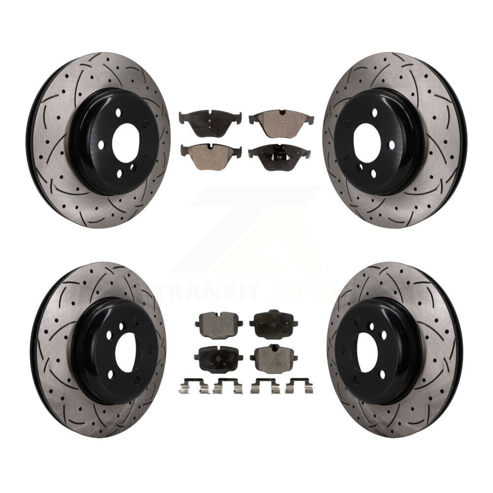 Transit Auto KDT-101876 Disc Brake Kit for 2011-2018 BMW 640i xDrive, BMW 640i xDrive Gran Coupe and More - Front and Rear
