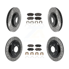 Transit Auto KDT-101878 Disc Brake Kit for 2017-2022 Kia Sportage - Front and Rear