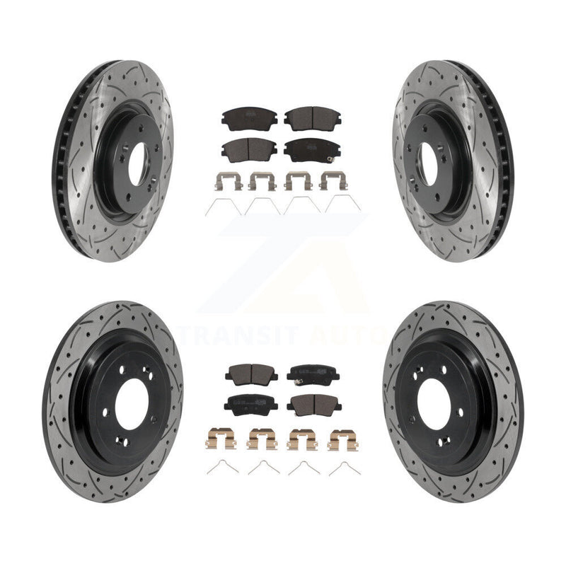Transit Auto KDT-101878 Disc Brake Kit for 2017-2022 Kia Sportage - Front and Rear