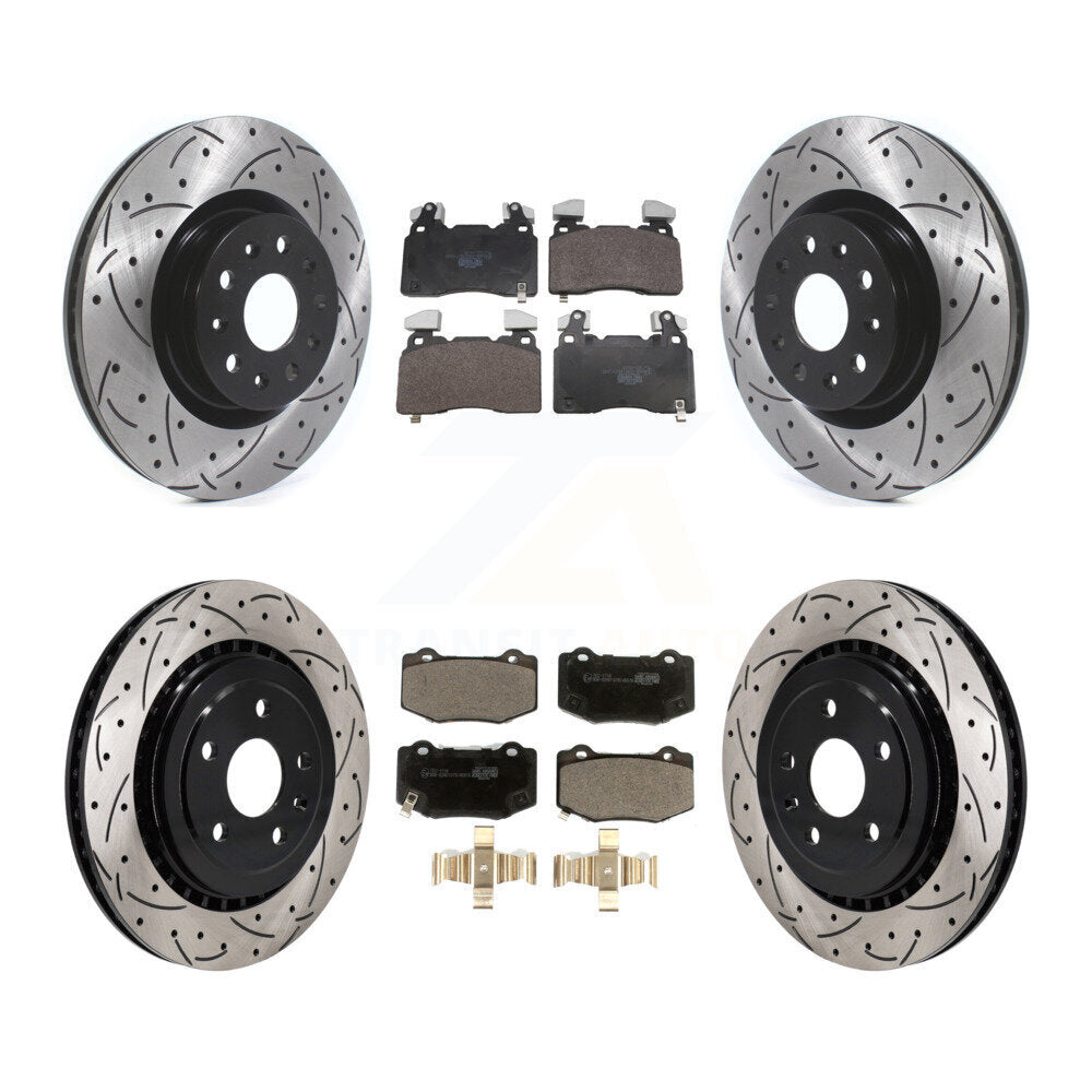 Transit Auto KDT-101880 Disc Brake Kit for 2016 Chevrolet Camaro - Front and Rear