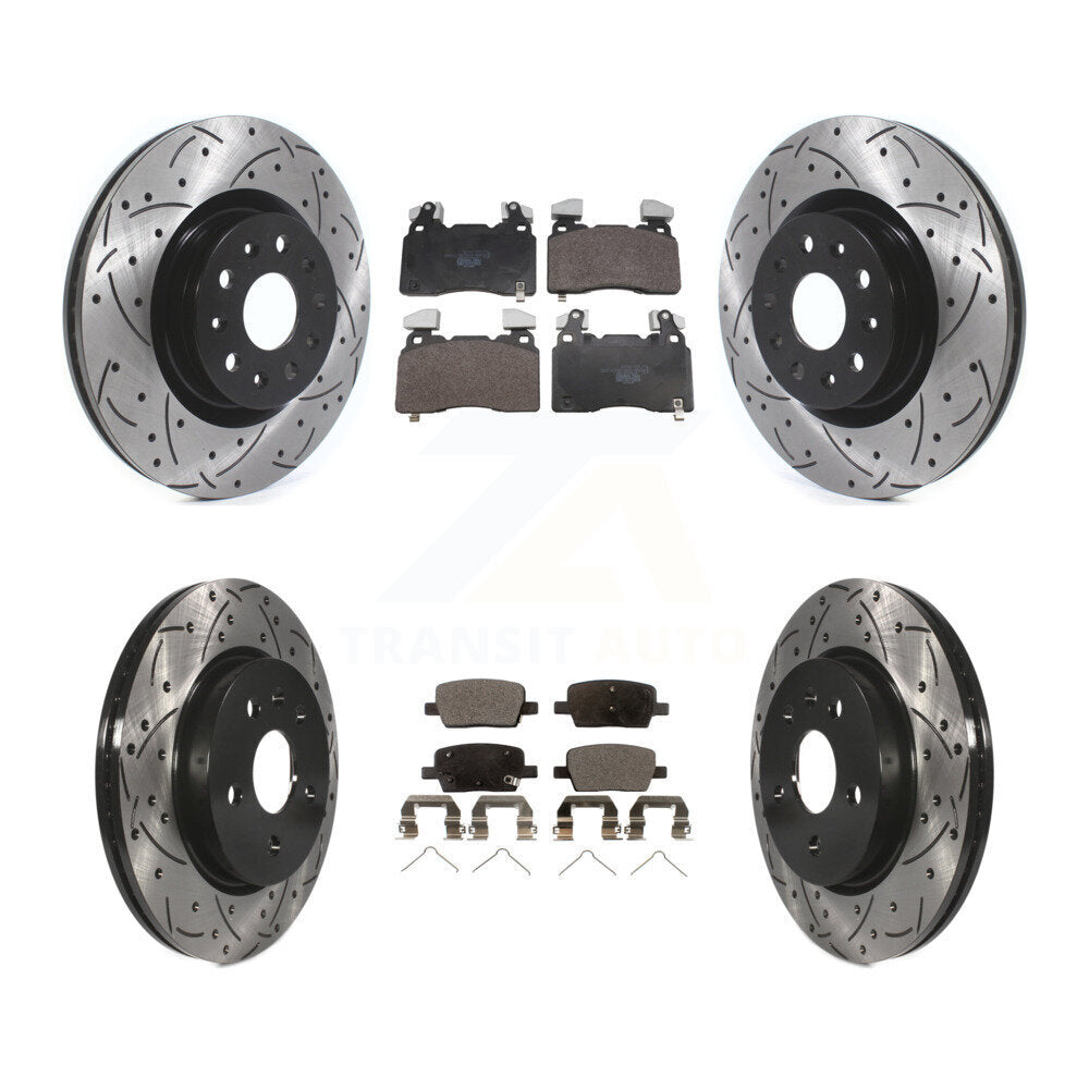 Transit Auto KDT-101881 Disc Brake Kit for 2016-2018 Cadillac CT6 - Front and Rear