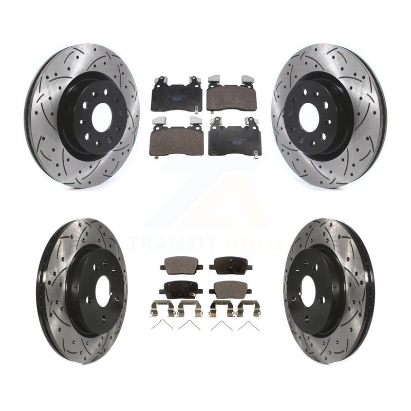Transit Auto KDT-101881 Disc Brake Kit for 2016-2018 Cadillac CT6 - Front and Rear