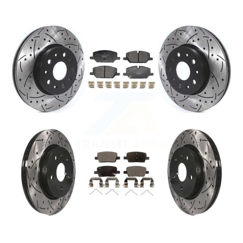 Transit Auto KDT-101882 Disc Brake Kit for 2021-2022 Chevrolet Camaro - Front and Rear