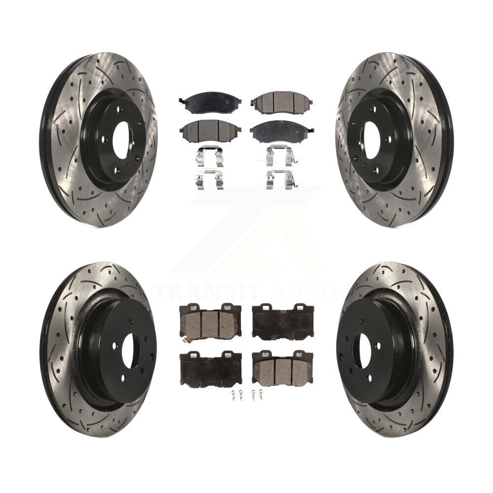 Transit Auto KDT-101885 Disc Brake Kit for 2011-2019 INFINITI Q70L, INFINITI Q70 and More - Front and Rear
