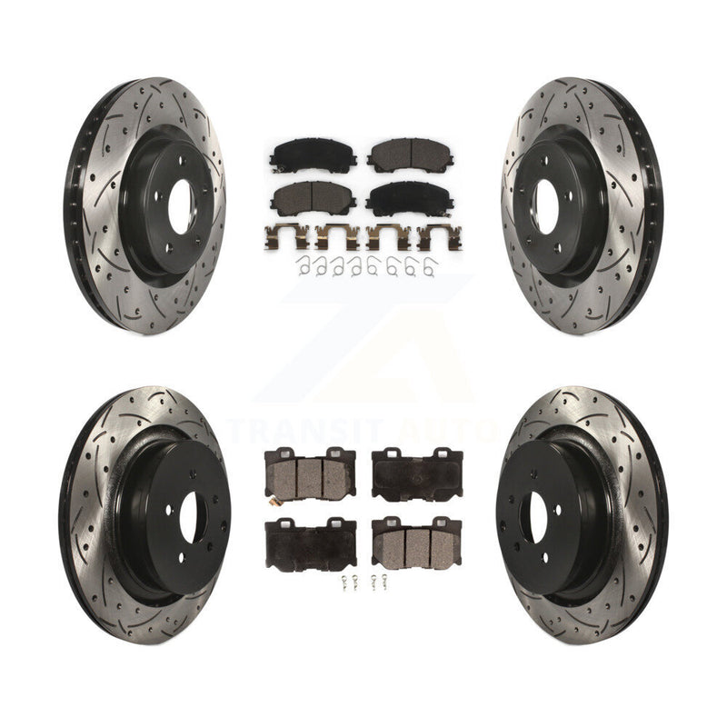 Transit Auto KDT-101886 Disc Brake Kit for 2014-2024 INFINITI Q60, INFINITI Q50 - Front and Rear