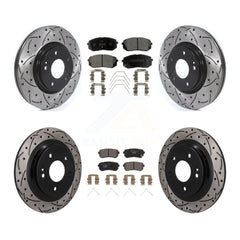Transit Auto KDT-101888 Disc Brake Kit for 2018-2024 Hyundai Kona, Kia Seltos - Front and Rear