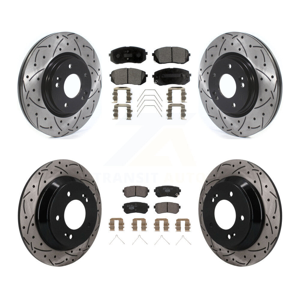 Transit Auto KDT-101889 Disc Brake Kit for 2018-2021 Hyundai Kona - Front and Rear