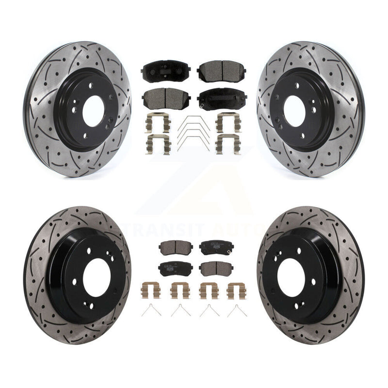 Transit Auto KDT-101889 Disc Brake Kit for 2018-2021 Hyundai Kona - Front and Rear