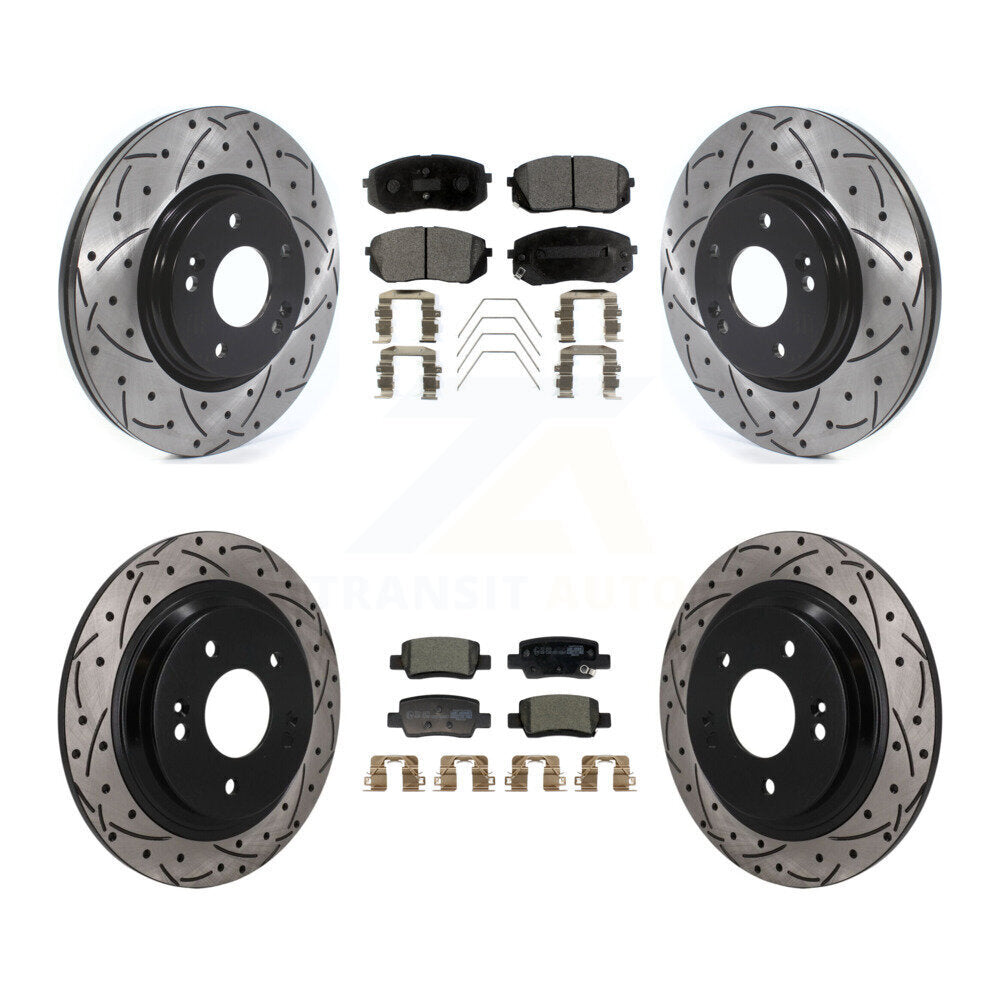 Transit Auto KDT-101891 Disc Brake Kit for 2021-2024 Kia Seltos - Front and Rear