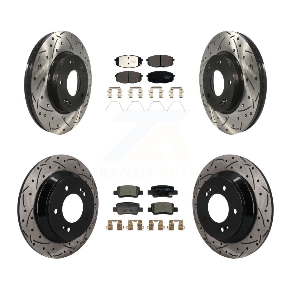 Transit Auto KDT-101892 Disc Brake Kit for 2021-2024 Kia Seltos - Front and Rear
