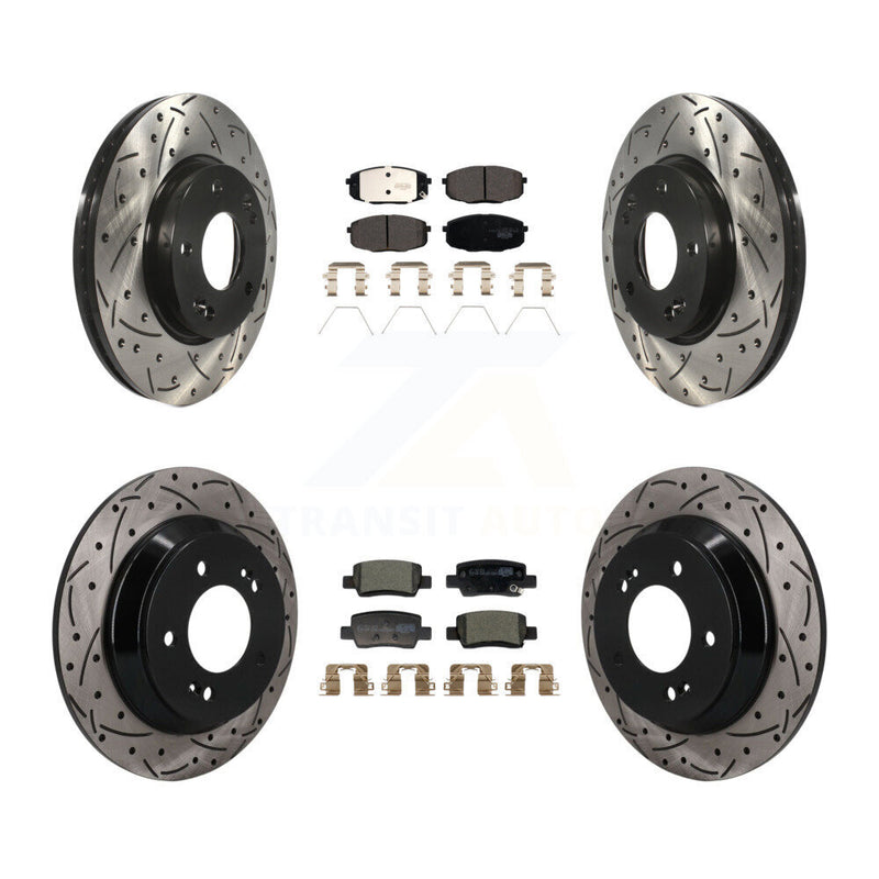 Transit Auto KDT-101892 Disc Brake Kit for 2021-2024 Kia Seltos - Front and Rear