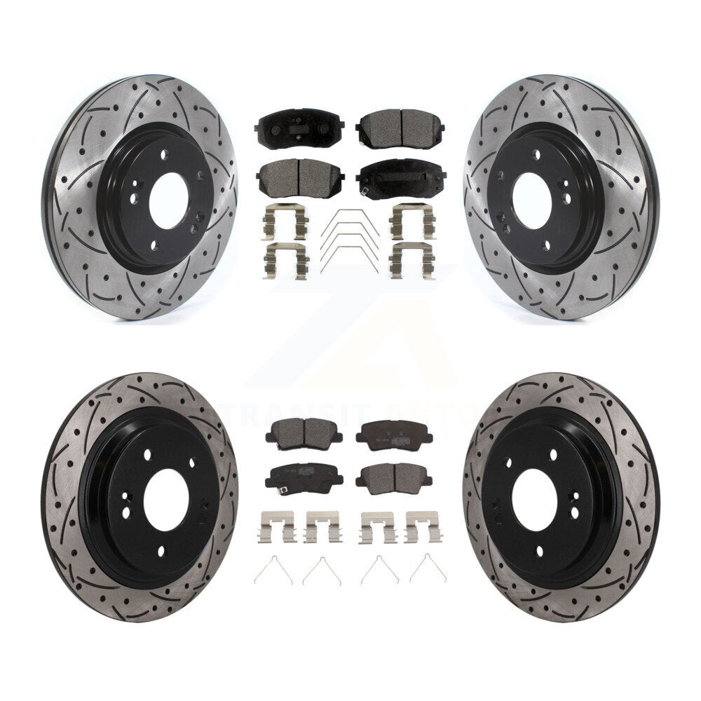 Transit Auto KDT-101893 Disc Brake Kit for 2022-2023 Hyundai Kona - Front and Rear