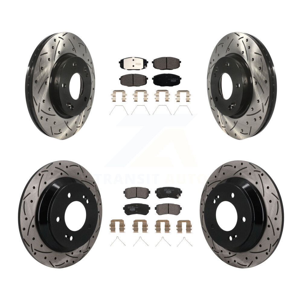 Transit Auto KDT-101894 Disc Brake Kit for 2022 Hyundai Kona - Front and Rear