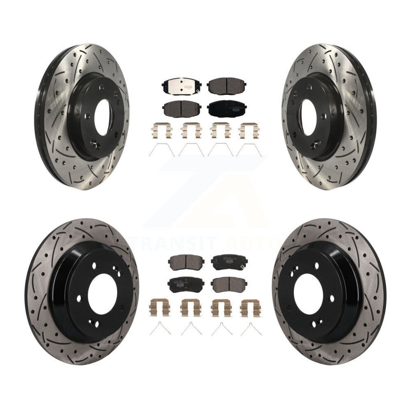 Transit Auto KDT-101894 Disc Brake Kit for 2022 Hyundai Kona - Front and Rear