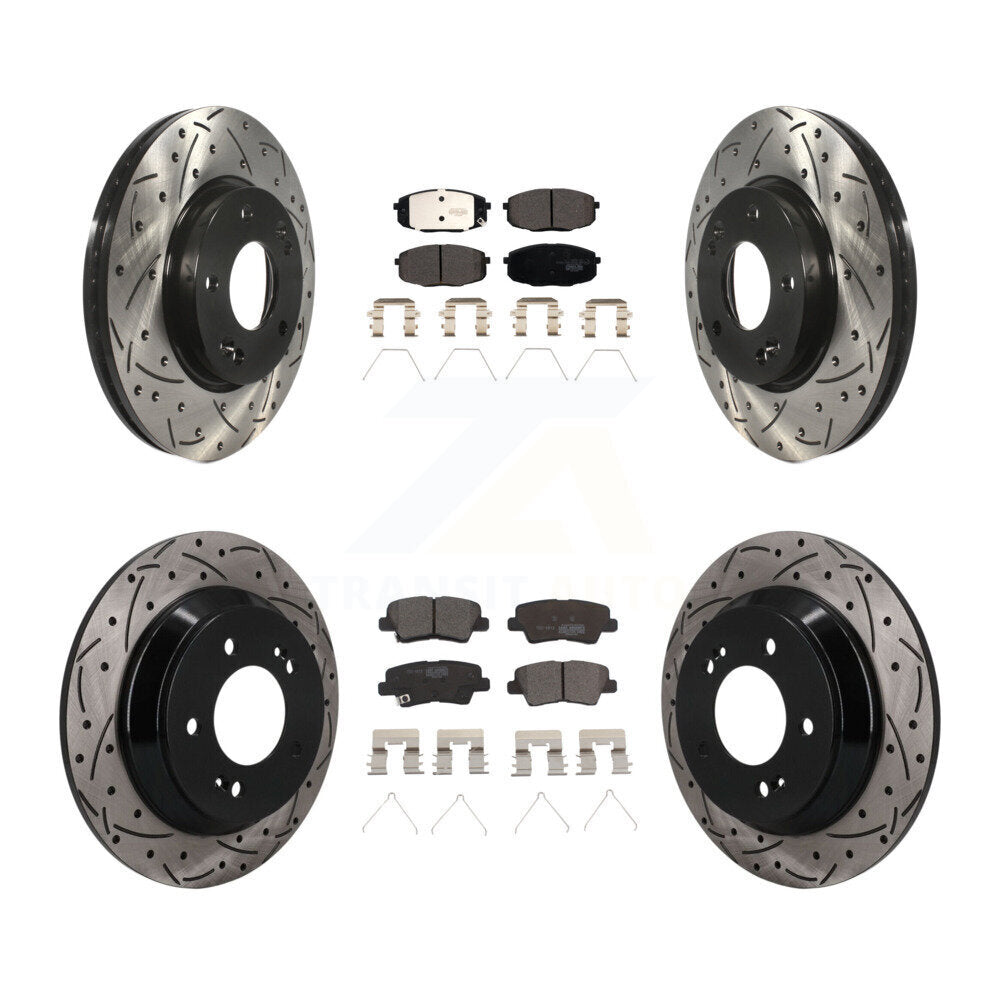 Transit Auto KDT-101895 Disc Brake Kit for 2022 Hyundai Kona - Front and Rear