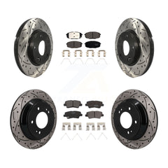 Transit Auto KDT-101895 Disc Brake Kit for 2022 Hyundai Kona - Front and Rear