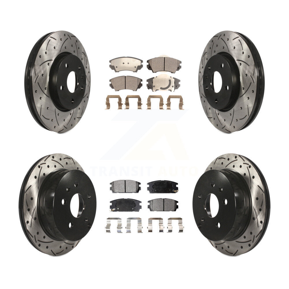 Transit Auto KDT-101896 Disc Brake Kit for 2017 GMC Terrain - Front and Rear
