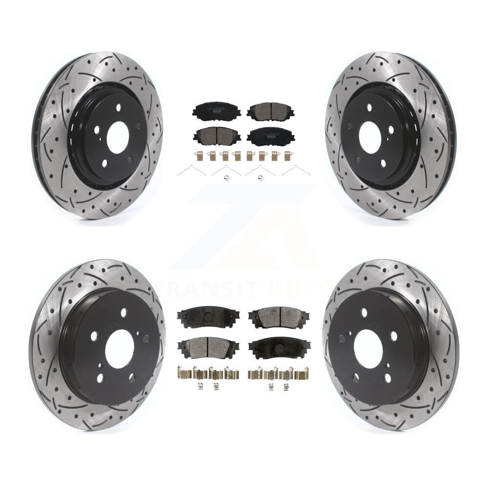 Transit Auto KDT-101897 Disc Brake Kit for 2020 Toyota Camry - Front and Rear