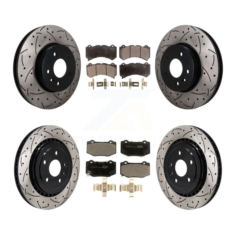 Transit Auto KDT-101902 Disc Brake Kit for 2017-2019 Cadillac ATS - Front and Rear