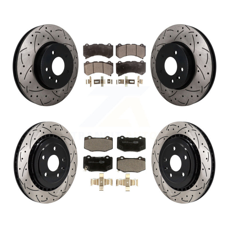 Transit Auto KDT-101902 Disc Brake Kit for 2017-2019 Cadillac ATS - Front and Rear