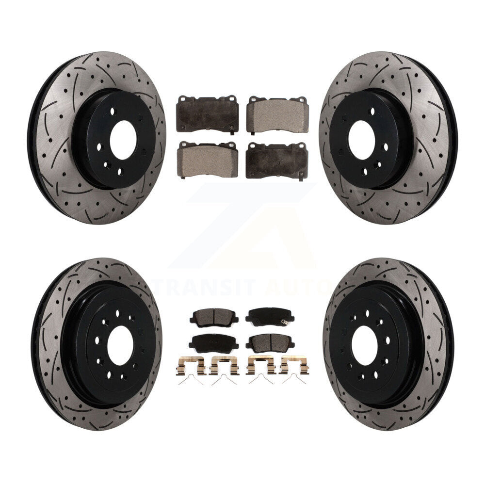 Transit Auto KDT-101903 Disc Brake Kit for 2017-2019 Cadillac ATS - Front and Rear