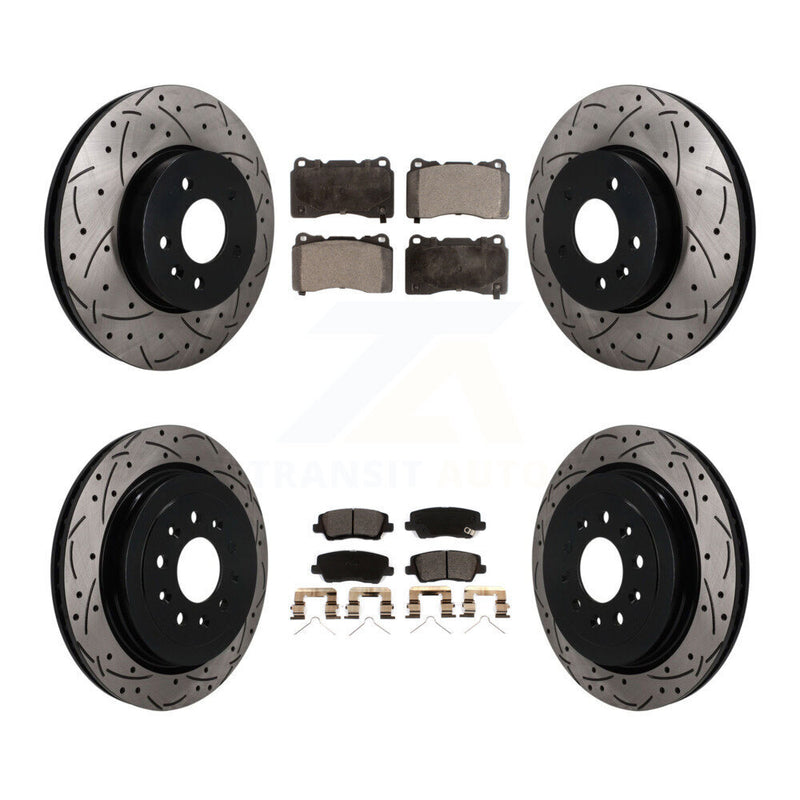 Transit Auto KDT-101903 Disc Brake Kit for 2017-2019 Cadillac ATS - Front and Rear