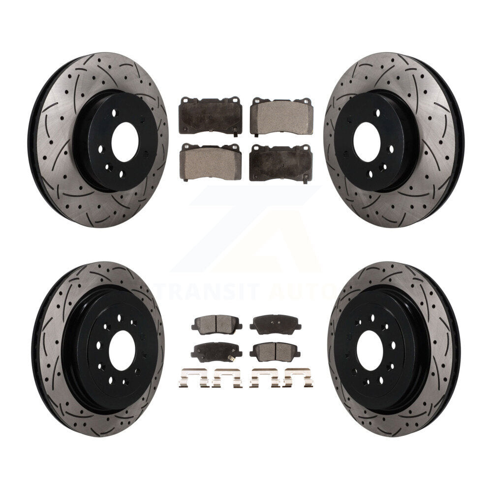 Transit Auto KDT-101904 Disc Brake Kit for 2013-2015 Cadillac ATS - Front and Rear