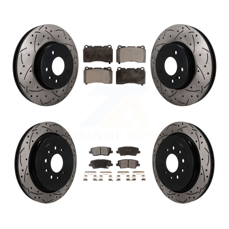 Transit Auto KDT-101904 Disc Brake Kit for 2013-2015 Cadillac ATS - Front and Rear