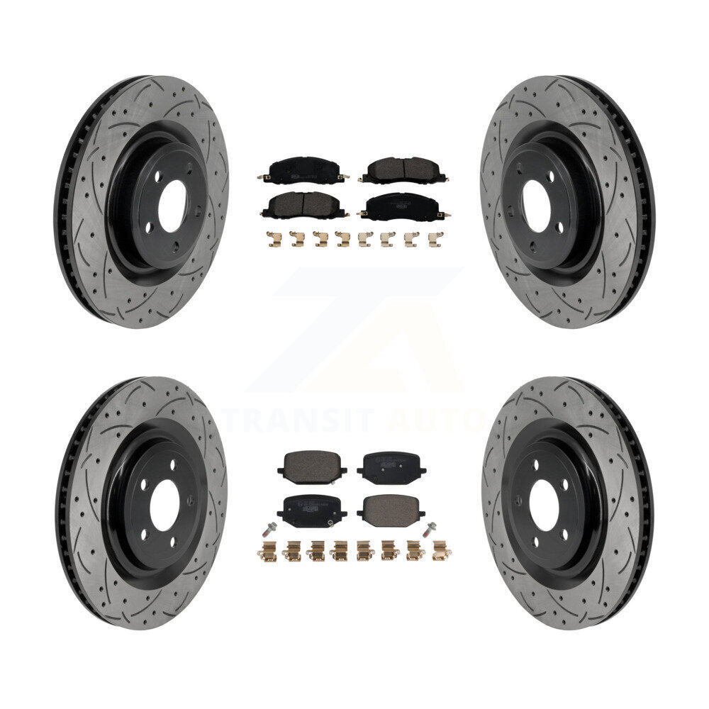 Transit Auto KDT-101907 Disc Brake Kit for 2020-2023 Lincoln Aviator - Front and Rear