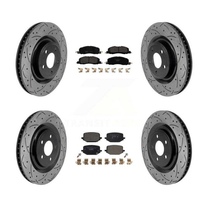 Transit Auto KDT-101907 Disc Brake Kit for 2020-2023 Lincoln Aviator - Front and Rear
