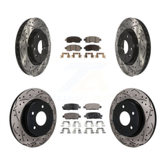 Transit Auto KDT-101909 Disc Brake Kit for 2017 Nissan LEAF - Front and Rear