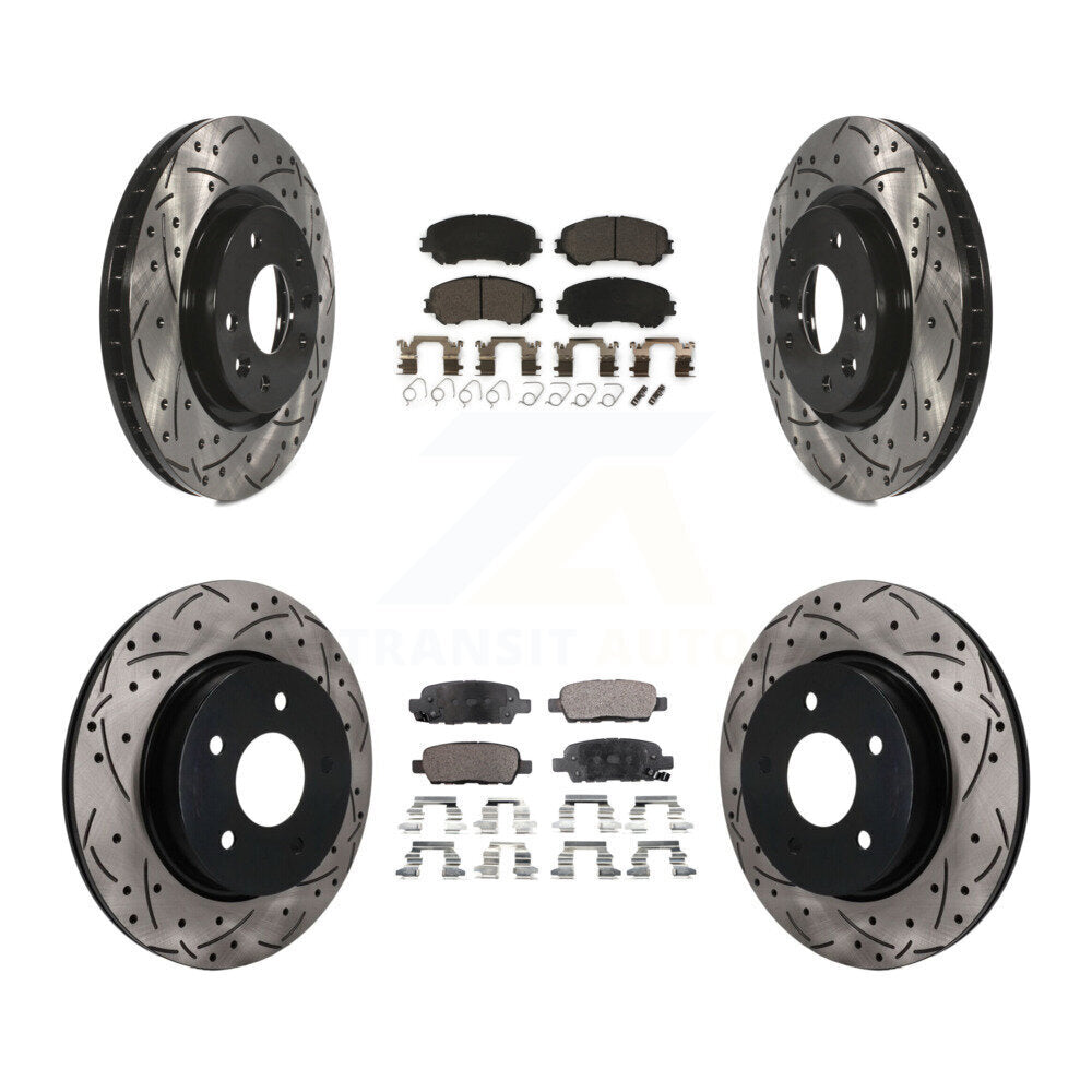 Transit Auto KDT-101910 Disc Brake Kit for 2017-2019 Nissan Rogue Sport, Nissan Qashqai - Front and Rear
