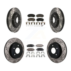 Transit Auto KDT-101910 Disc Brake Kit for 2017-2019 Nissan Rogue Sport, Nissan Qashqai - Front and Rear