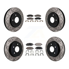 Transit Auto KDT-101911 Disc Brake Kit for 2018 Nissan LEAF - Front and Rear