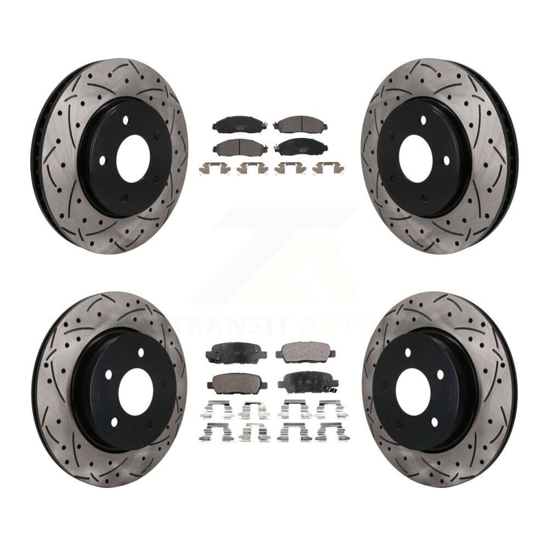 Transit Auto KDT-101911 Disc Brake Kit for 2018 Nissan LEAF - Front and Rear