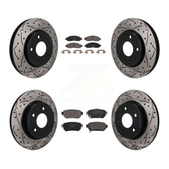 Transit Auto KDT-101912 Disc Brake Kit for 2018-2023 Nissan LEAF - Front and Rear