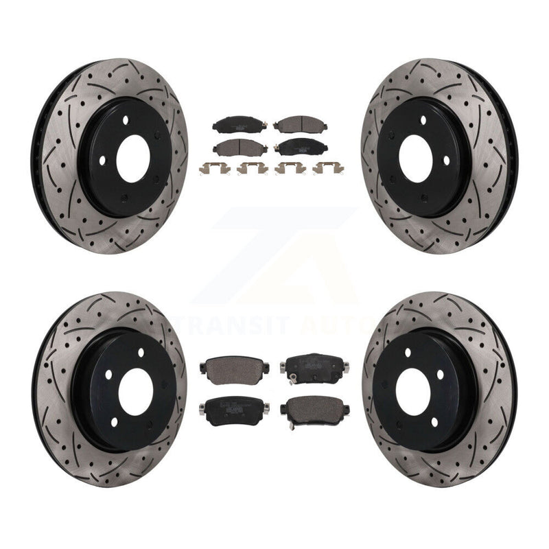 Transit Auto KDT-101912 Disc Brake Kit for 2018-2023 Nissan LEAF - Front and Rear