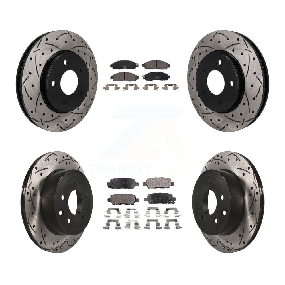 Transit Auto KDT-101913 Disc Brake Kit for 2018-2022 Nissan LEAF - Front and Rear