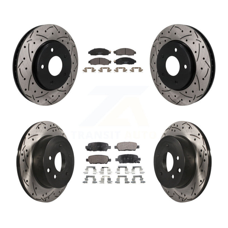 Transit Auto KDT-101913 Disc Brake Kit for 2018-2022 Nissan LEAF - Front and Rear