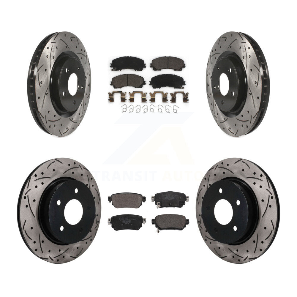 Transit Auto KDT-101914 Disc Brake Kit for 2019 Nissan Rogue - Front and Rear
