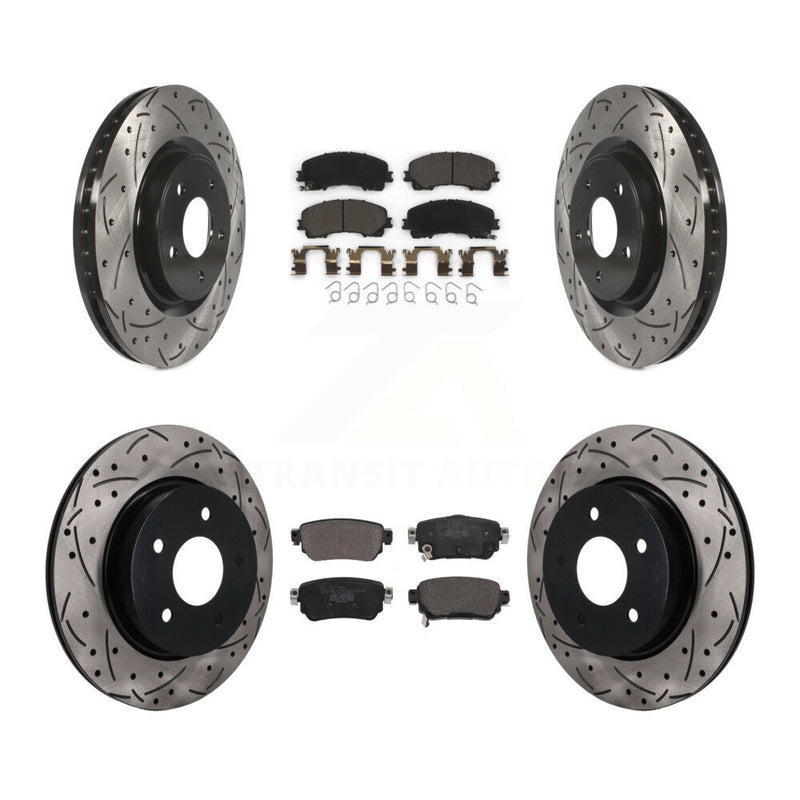 Transit Auto KDT-101914 Disc Brake Kit for 2019 Nissan Rogue - Front and Rear