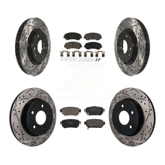 Transit Auto KDT-101915 Disc Brake Kit for 2019-2023 Nissan Rogue, Nissan Rogue Sport, Nissan Qashqai - Front and Rear