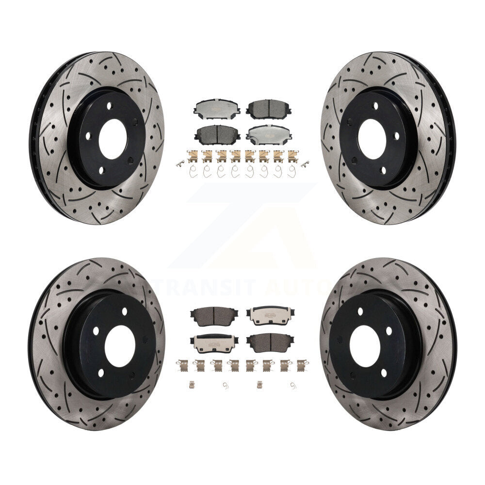 Transit Auto KDT-101916 Disc Brake Kit for 2022-2023 Nissan Rogue - Front and Rear