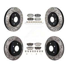 Transit Auto KDT-101916 Disc Brake Kit for 2022-2023 Nissan Rogue - Front and Rear