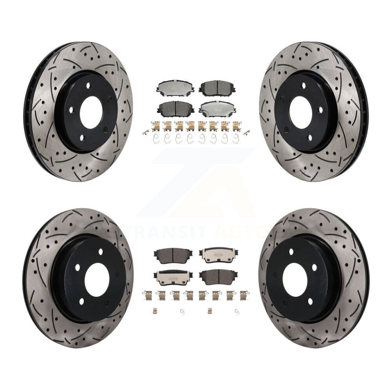 Transit Auto KDT-101916 Disc Brake Kit for 2022-2023 Nissan Rogue - Front and Rear