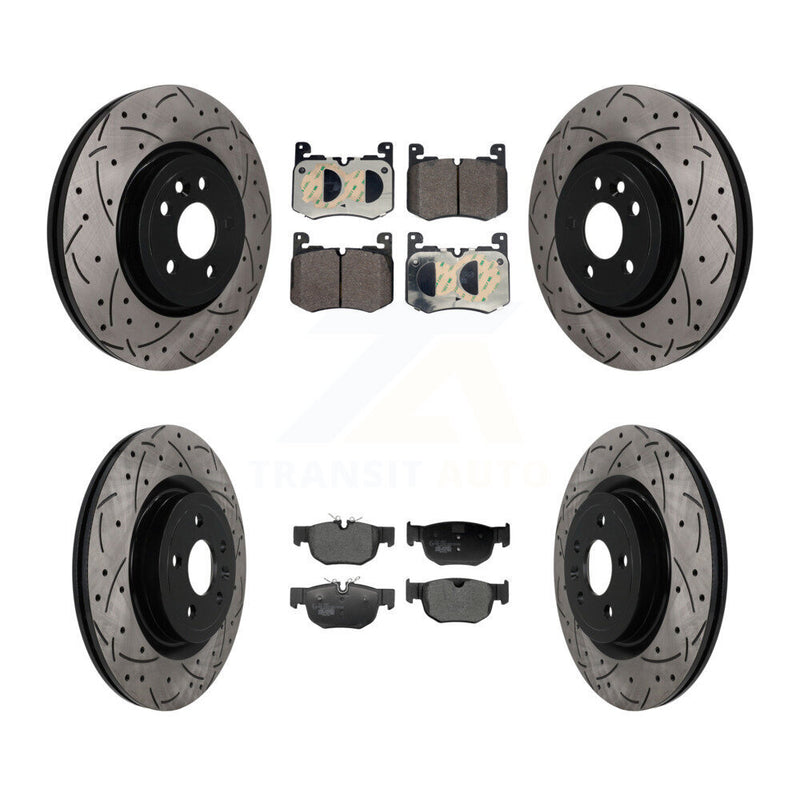 Transit Auto KDT-101920 Disc Brake Kit for 2017-2018 Jaguar F-Pace - Front and Rear