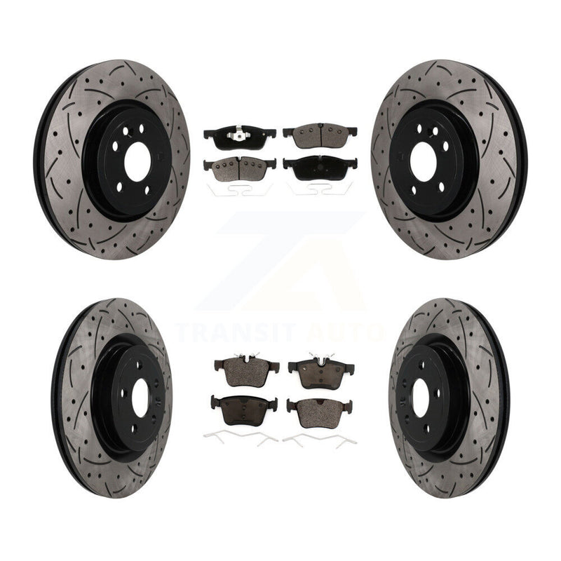 Transit Auto KDT-101921 Disc Brake Kit for 2017-2018 Jaguar F-Pace - Front and Rear